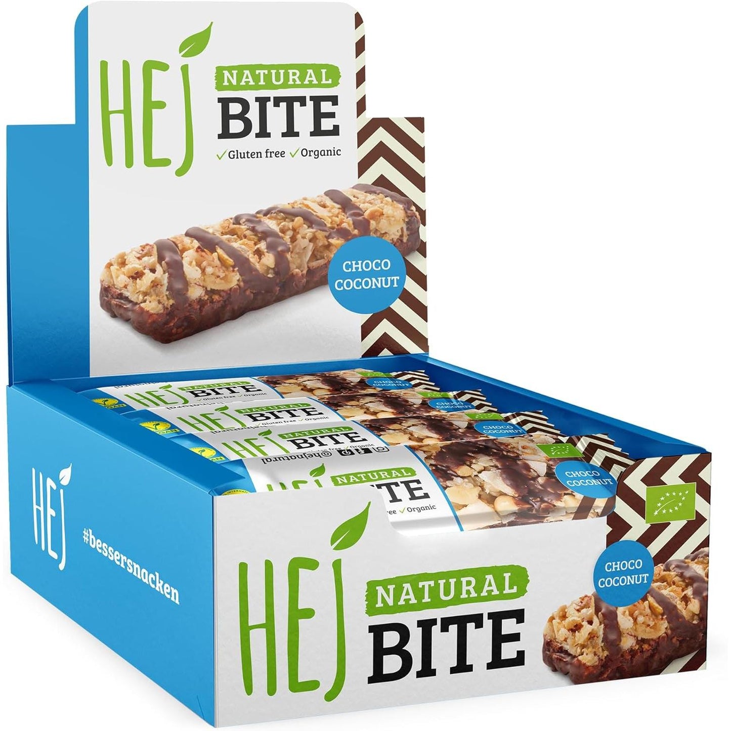 Natural Bite 12 x 40g Riegel von Hej