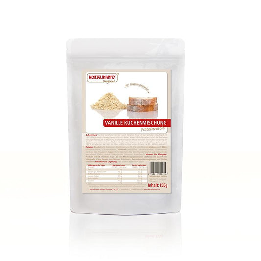 Protein Kuchen (Backmischung) Vanille (zuckerarm) 155g Beutel von Konzelmanns Original