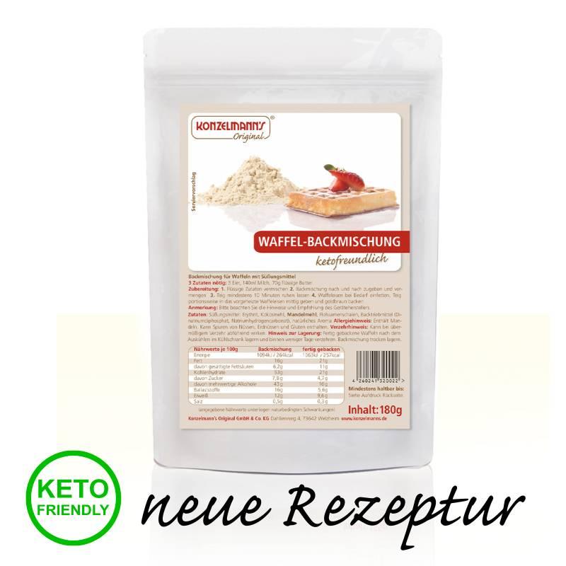 Waffel Backmischung Lower Carb 180g Beutel von Konzelmanns Original