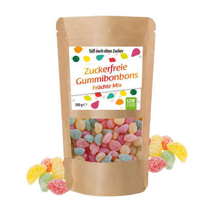 Zuckerfreie Gummibonbons 250g Beutel von LCW