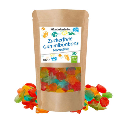 Zuckerfreie Gummibonbons 250g Beutel von LCW