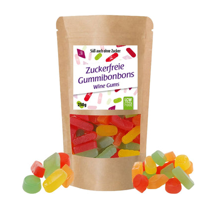 Zuckerfreie Gummibonbons 250g Beutel von LCW