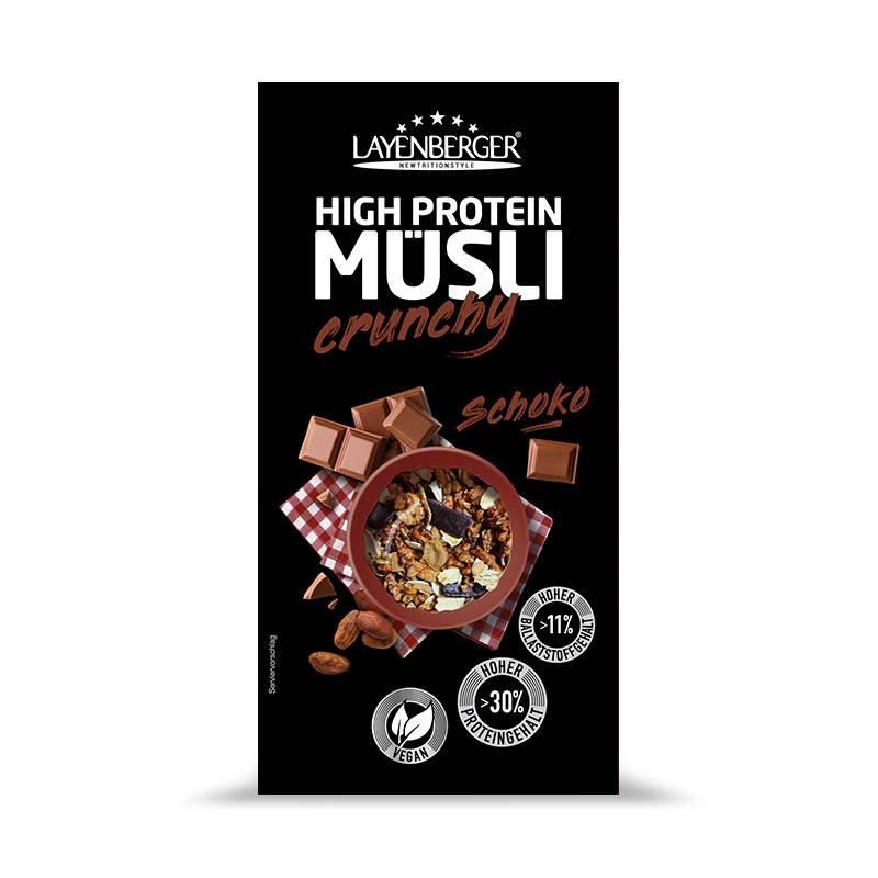 High Protein Crunchy Müsli 375g Karton von Layenberger