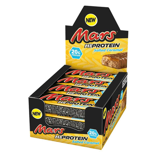 Hi Protein Bar 12 x 59g Karton Salted Caramel von Mars