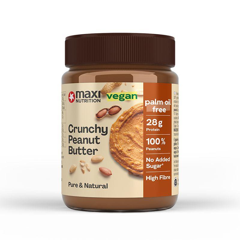 Crunchy Peanut Butter (vegan) 350g Glas von Maxi Nutrition