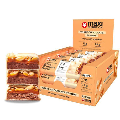 Premium Protein Bar 12 x 45g Riegel von Maxi Nutrition
