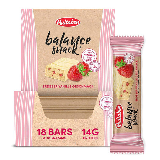 Balance Snack 18 x 38g Riegel von Multaben