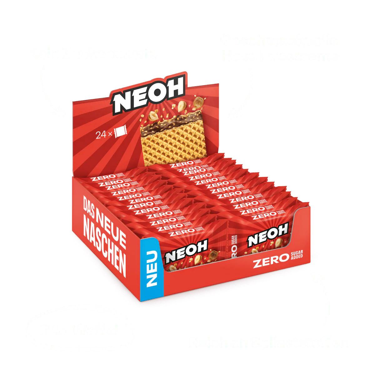 Haselnusswaffel ohne Zuckerzusatz 24 x 21g von Neoh