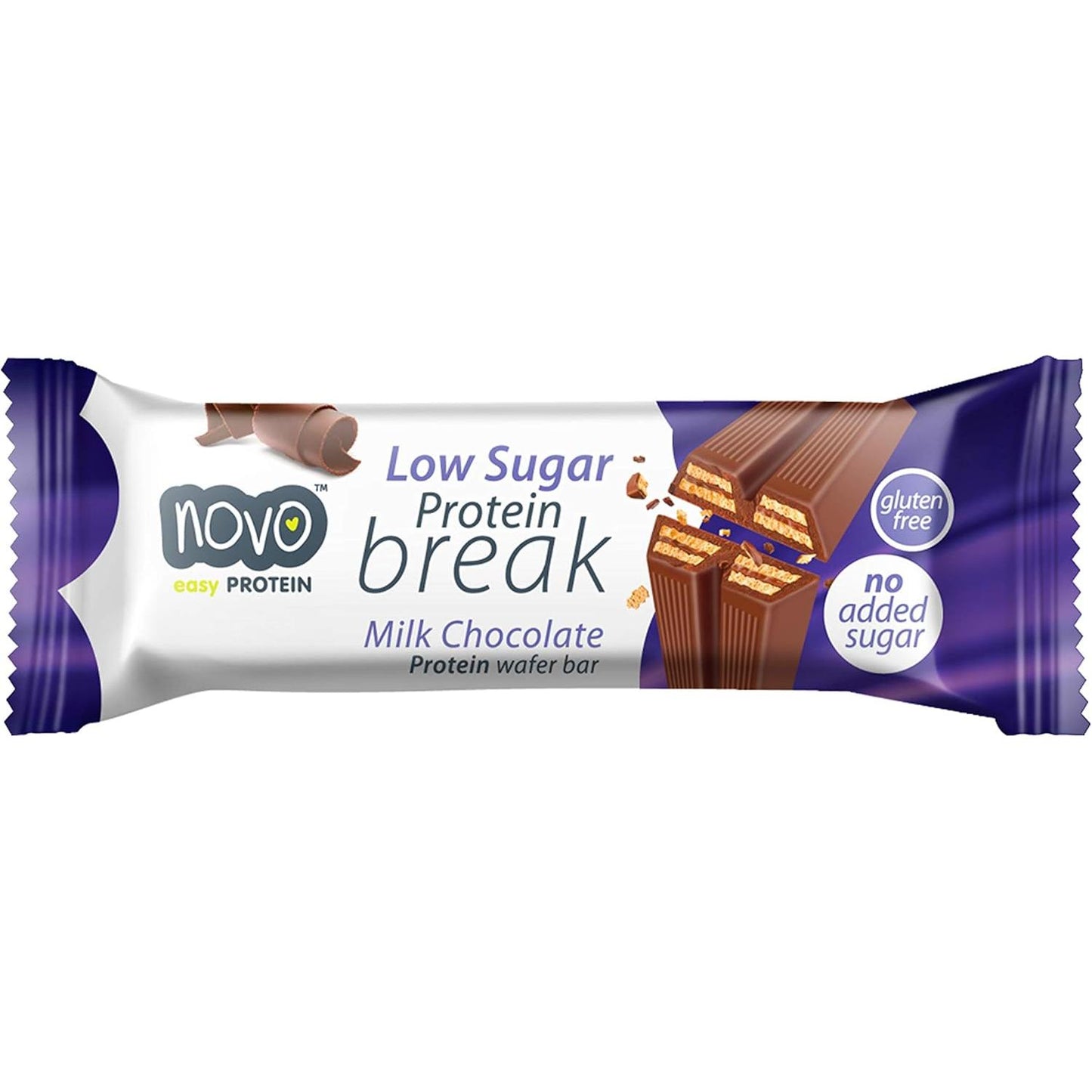 Protein Break Bar 1 x 21,5g Riegel Milk Chocolate von Novo