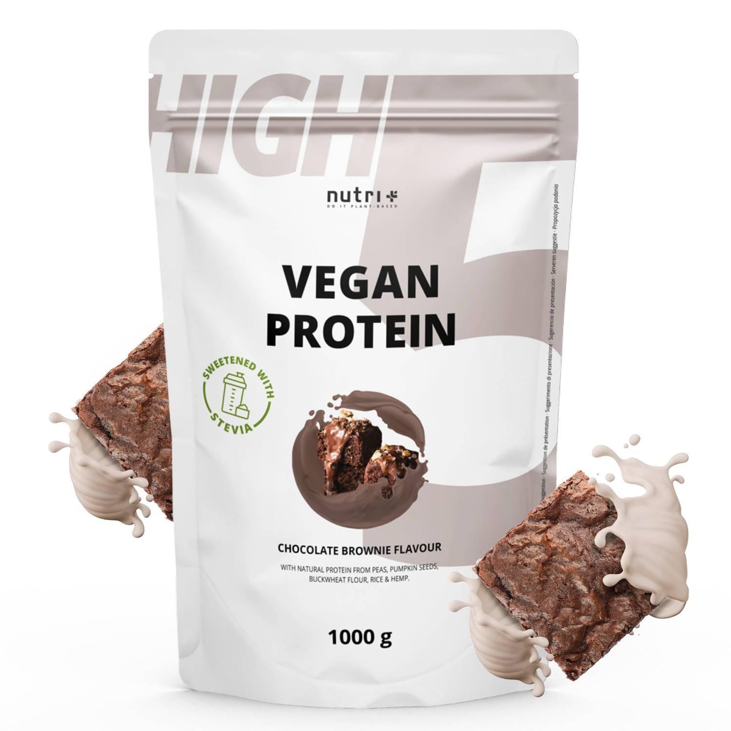 Vegan High 5 Protein ohne Soja 1000g Beutel von Nutri-Plus