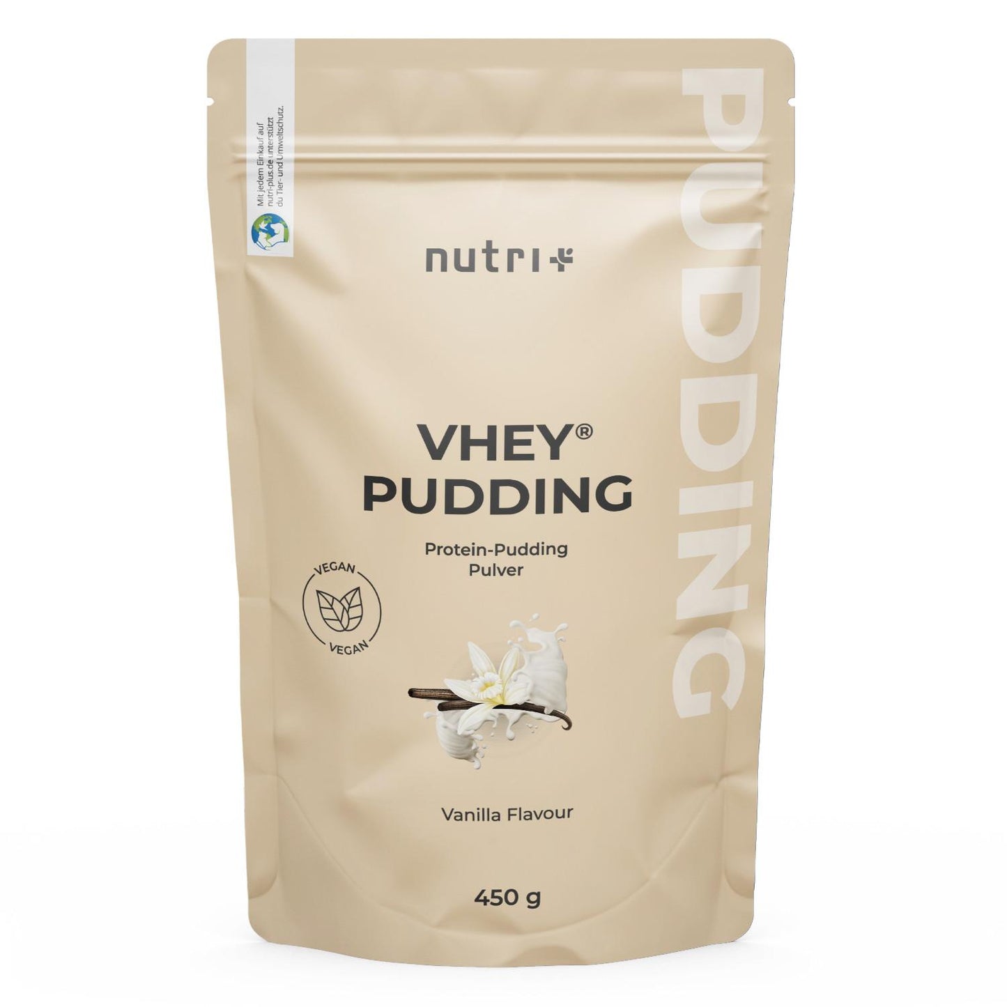 Vegan Protein Pudding Vhey 450g Beutel von Nutri-Plus