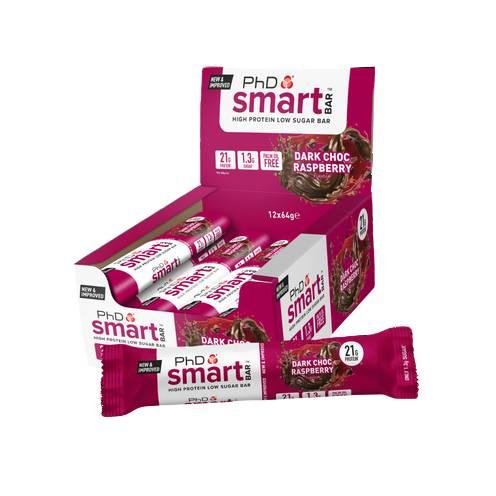 Smart Protein Bar 12 x 64g Riegel von PhD