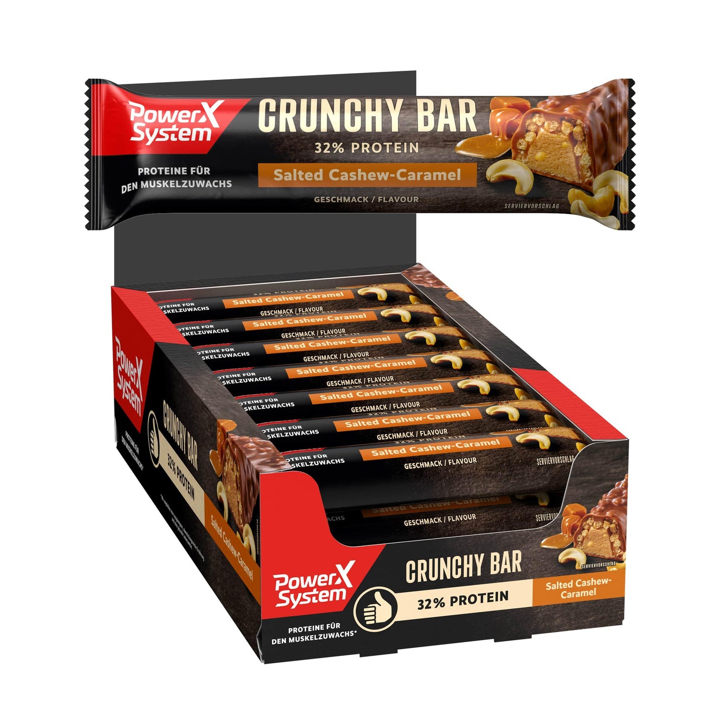 Crunchy Bar 1 x 45g Riegel von Power System