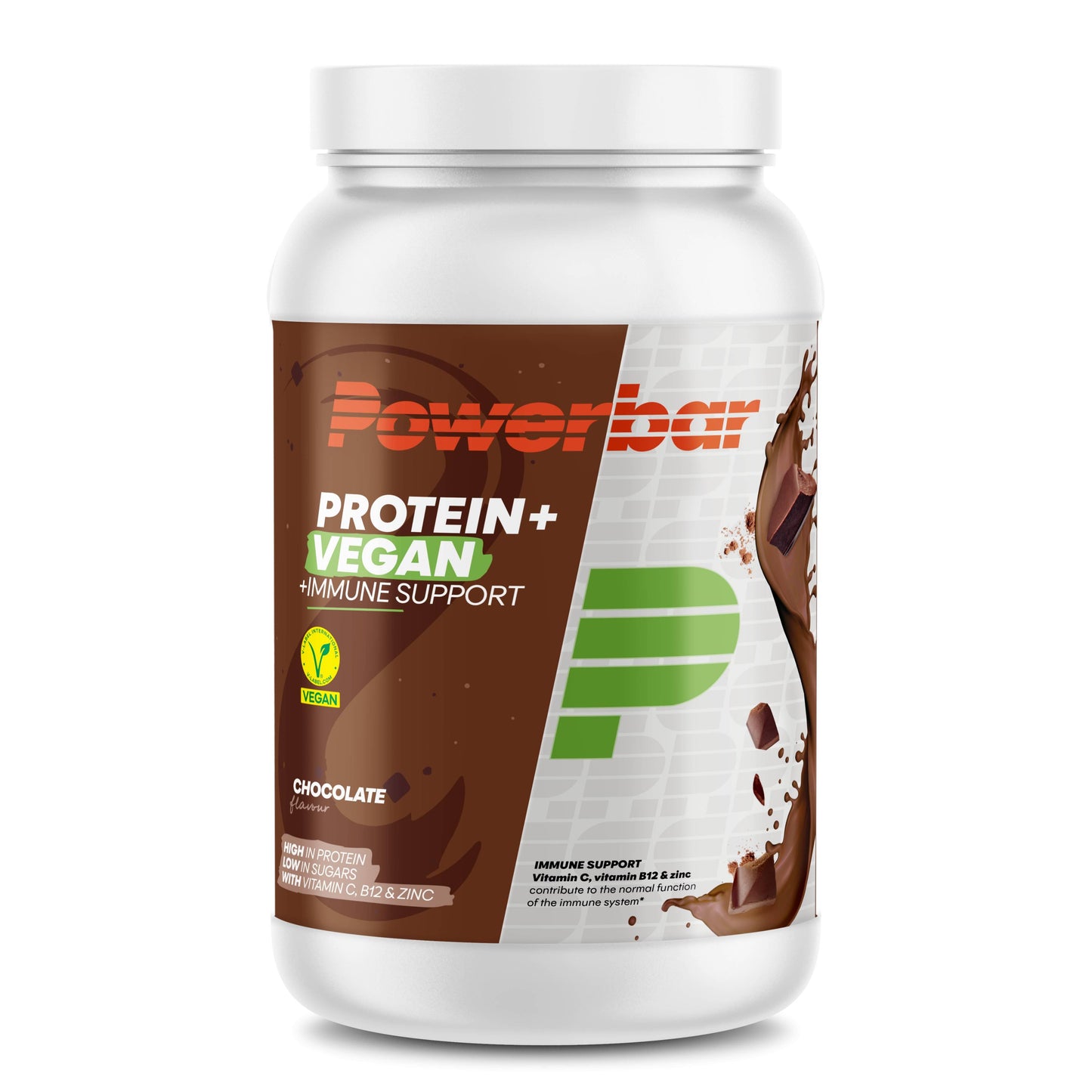 Protein + Vegan Immune Support 570g Dose von Powerbar