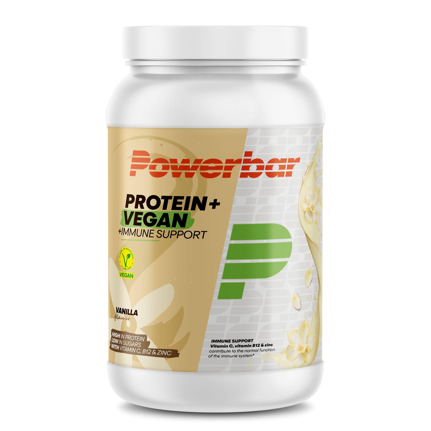 Protein + Vegan Immune Support 570g Dose von Powerbar