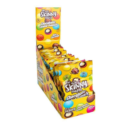 Chocaholic Peanuts 12 x 40g Beutel von Skinny Food