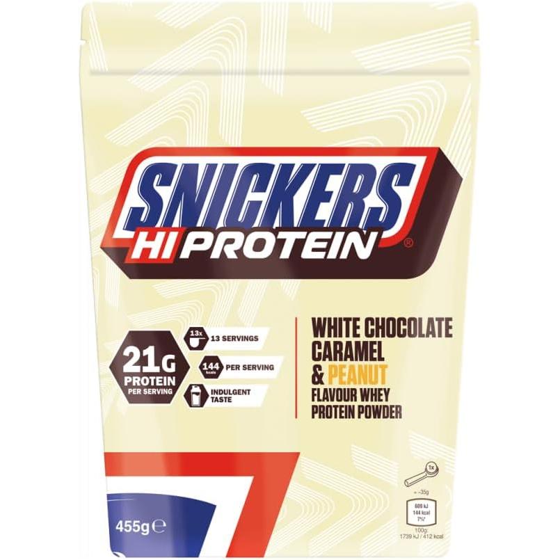 Hi Protein Pulver 455g Beutel White MHD 14.12.2025 von Snickers
