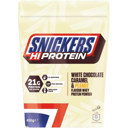 Hi Protein Pulver 455g Beutel White MHD 14.12.2025 von Snickers