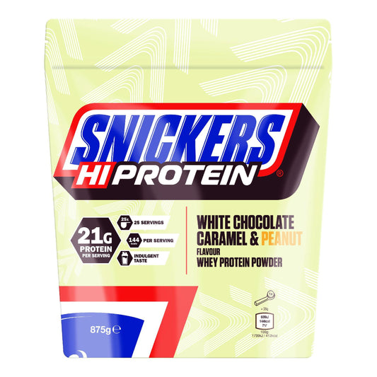 Hi Protein Pulver 875g Beutel White von Snickers