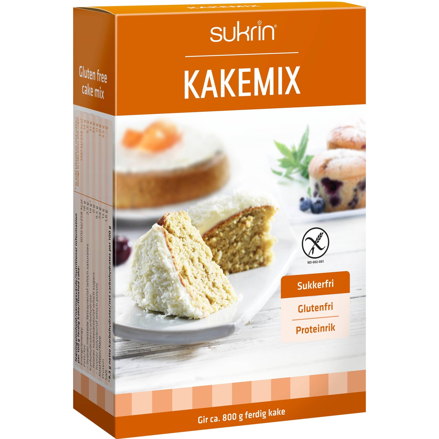 Zuckerfreier Kuchenmix 360g Packung von Sukrin