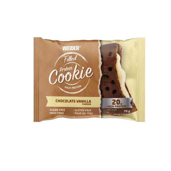 Filled Protein Cookies 1 x 70g Karton Chocolate Vanilla von Weider