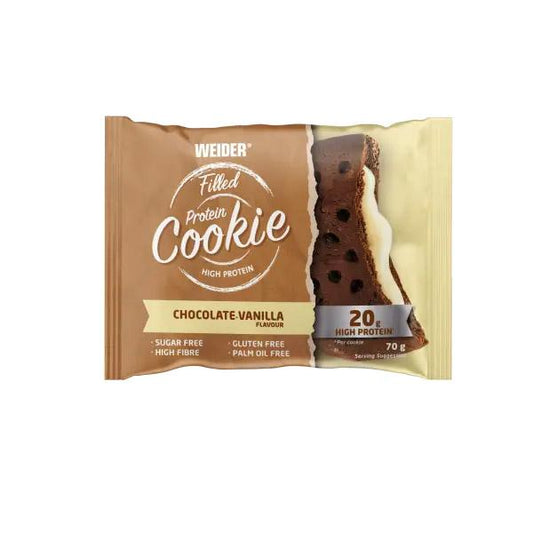 Filled Protein Cookies 1 x 70g Karton Chocolate Vanilla von Weider