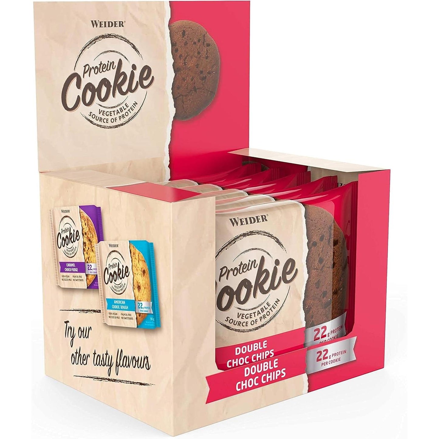 Protein Cookie 12 x 90g von Weider