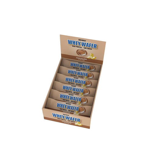 Whey Wafer Protein Riegel Low Sugar 12 x 35g von Weider