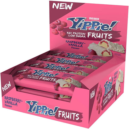 Yippie! Bar Fruits Low Sugar 12 x 45g Riegel von Weider