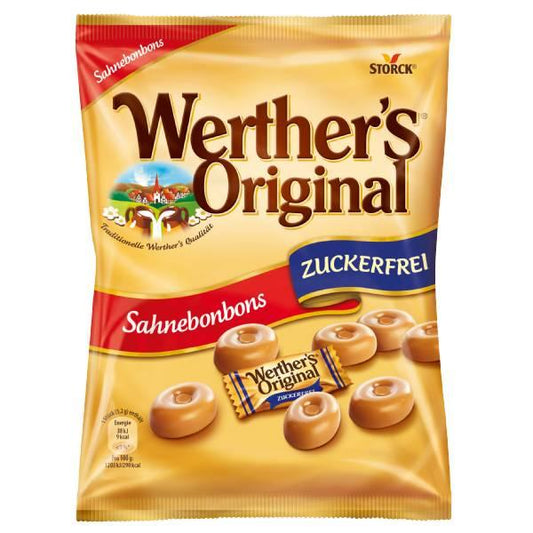 Zuckerfreie Sahnebonbons 70g Beutel von Werthers Original