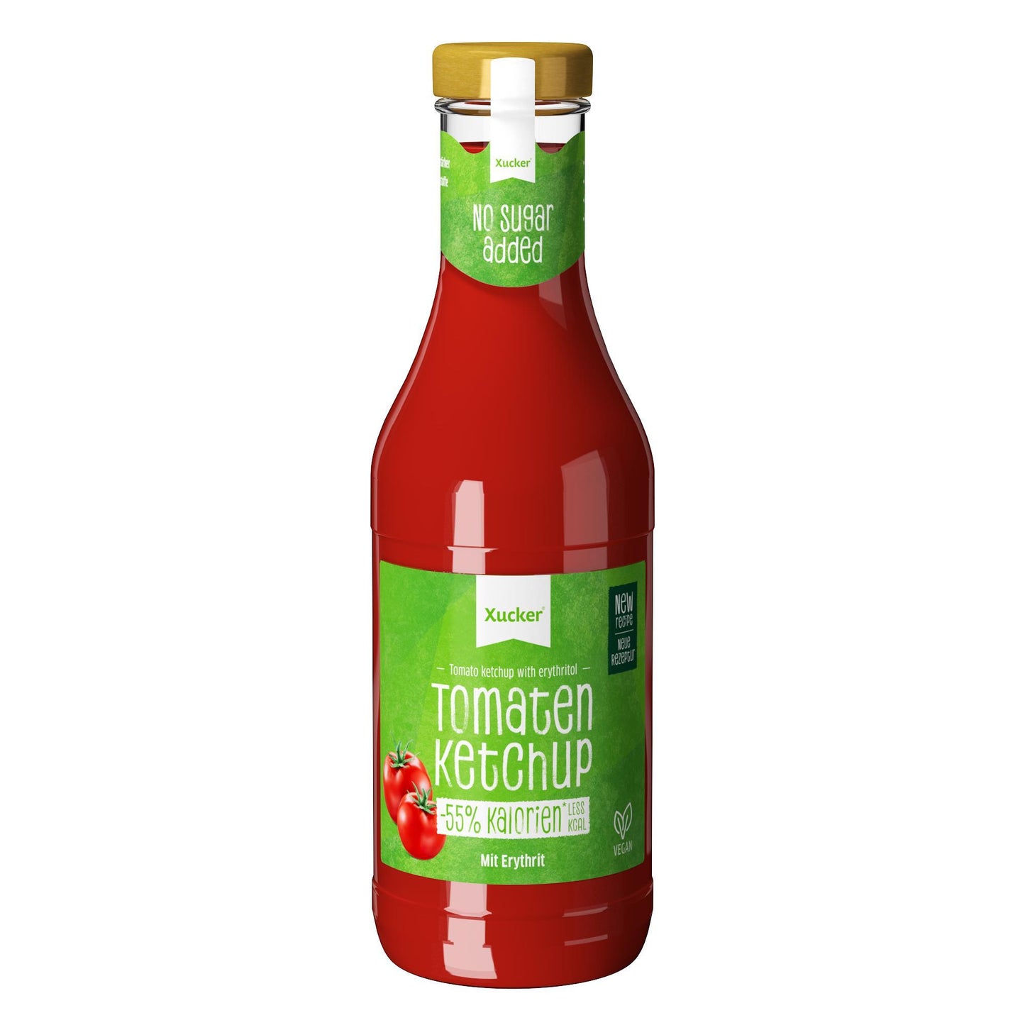 Ketchup mit Erythrit 500ml Flasche von Xucker