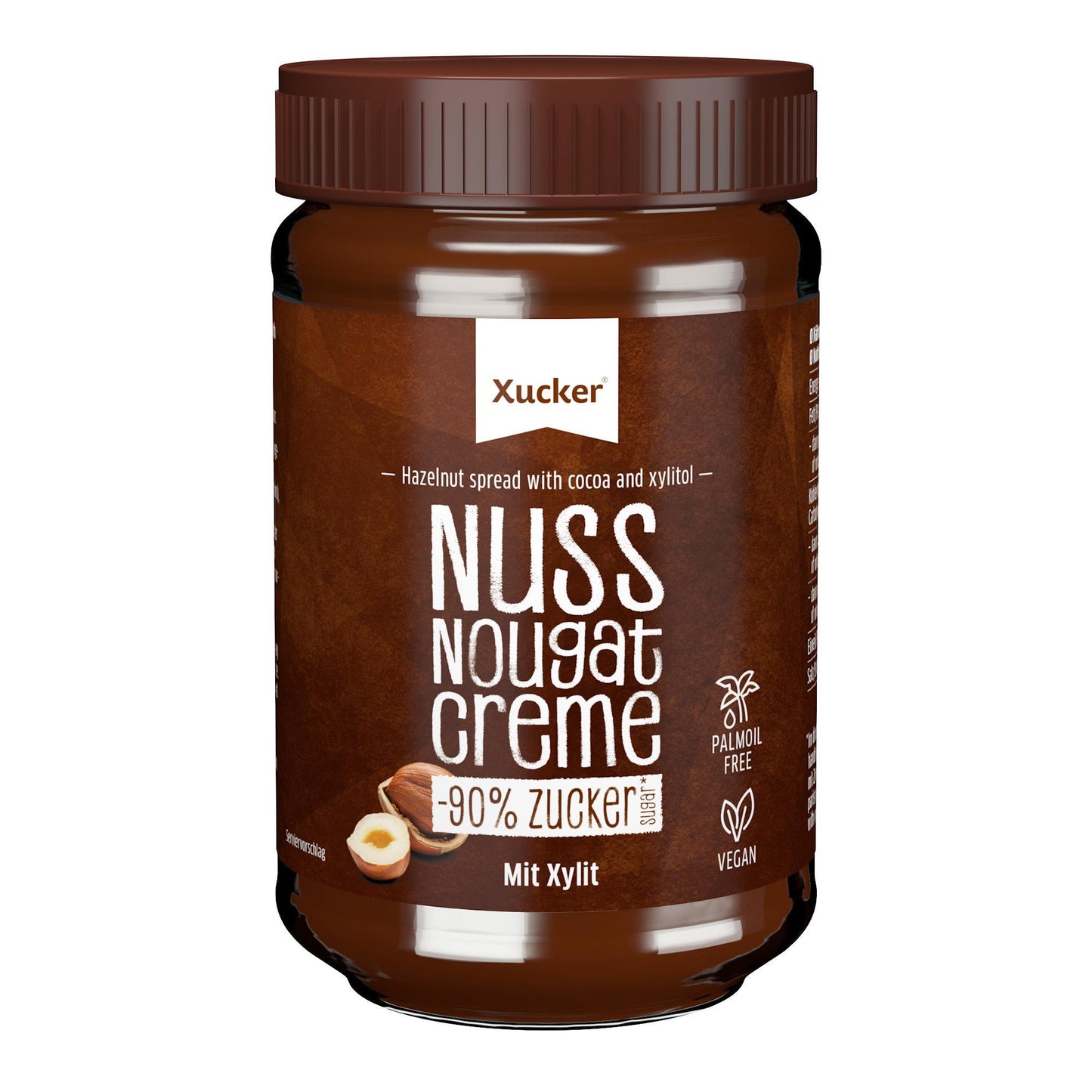 Nuss-Nougat-Creme mit Xylit 300g Glas von Xucker