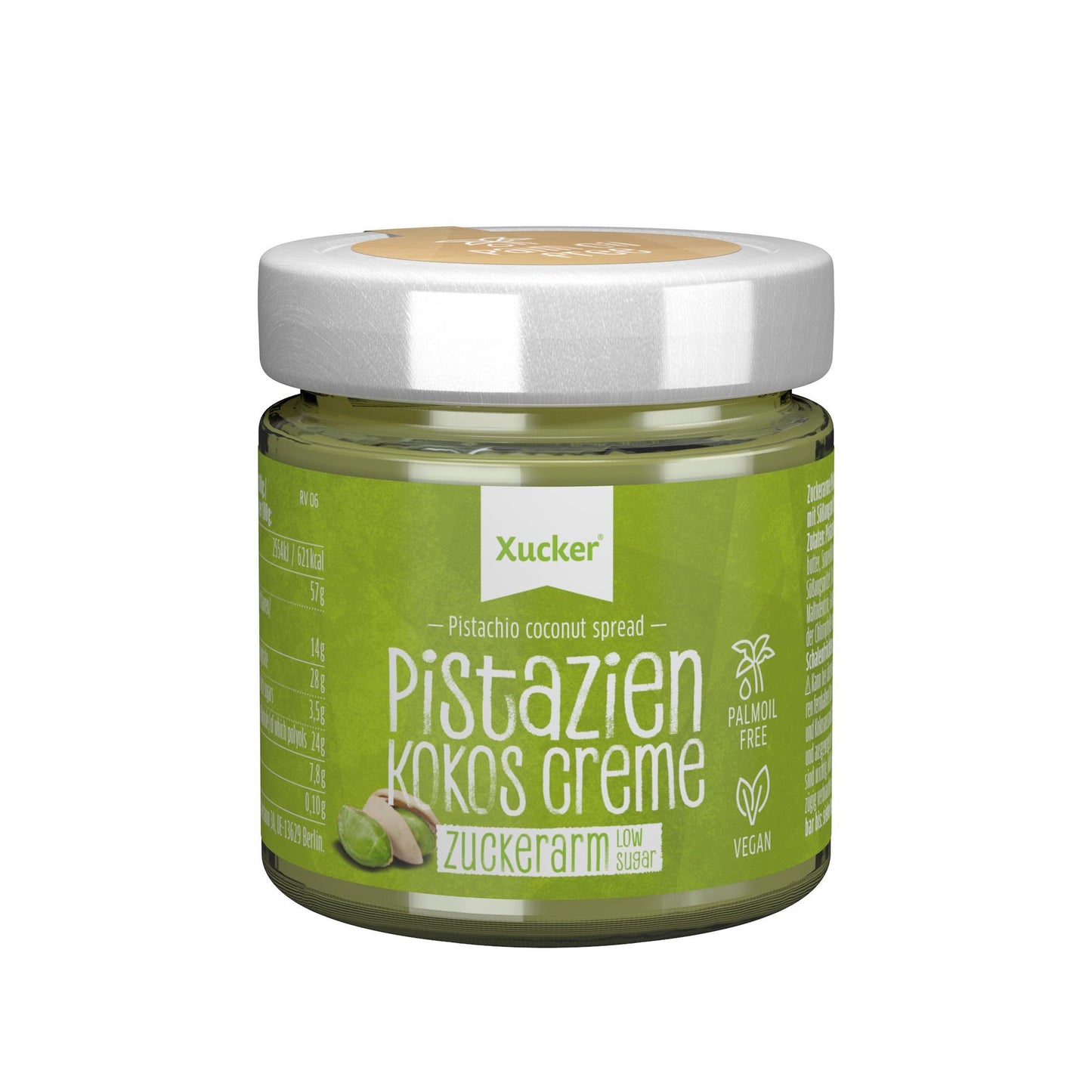 Pistazien-Kokos-Creme mit Xylit 200g Glas von Xucker