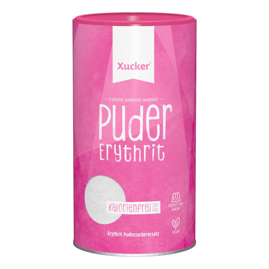 Puder Erythrit (europäisch, gemahlen) 600g Dose von Xucker