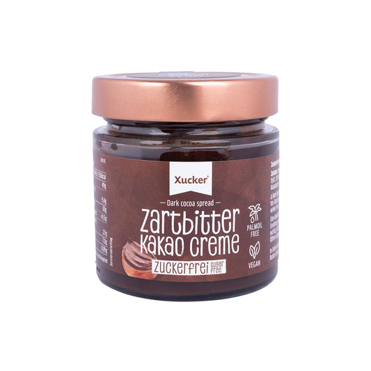 Zartbitter Kakao-Creme mit Xylit 200g Glas von Xucker